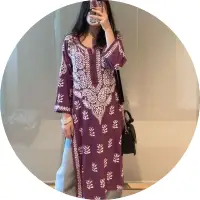 Budget-friendly chikankari embroidered kurta, dupatta, and palazzo under Rs. 1000